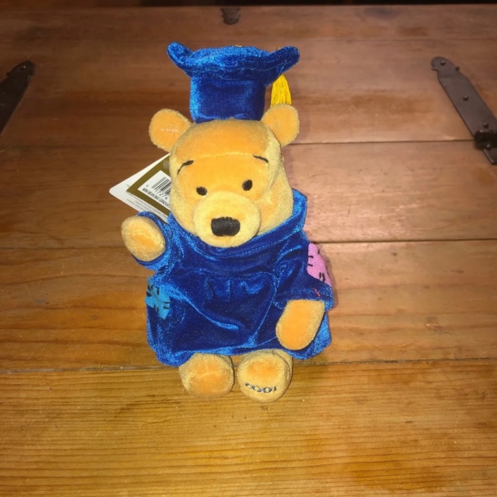 Vintage 2001 Winnie the Pooh Graduation Plush